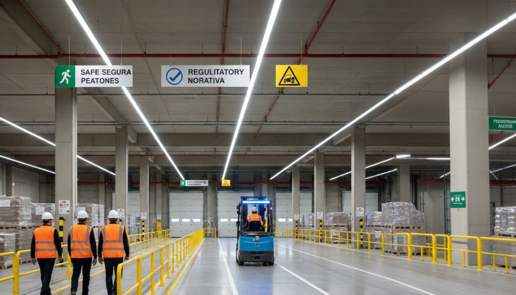 Normativas de seguridad industrial: ¿Cómo cumplir con la protección de peatones en zonas de carga?